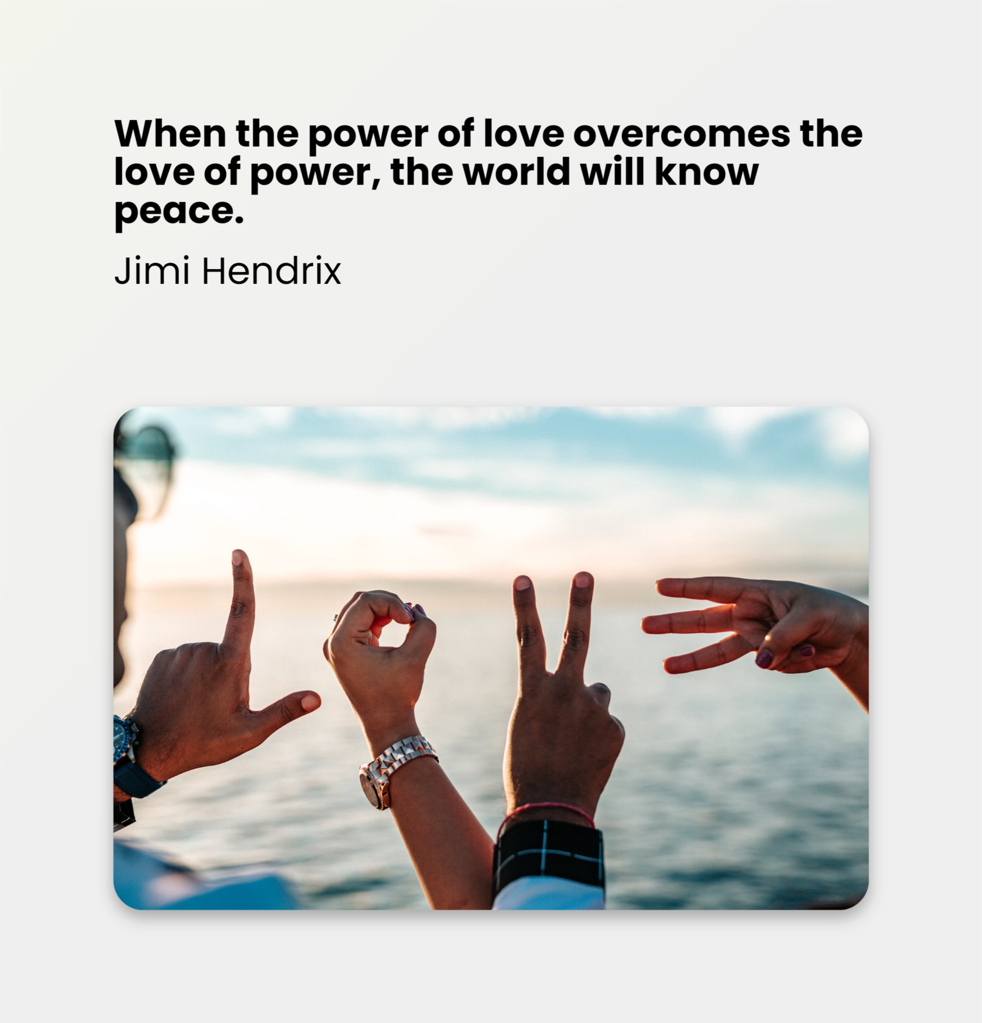 Quotes When The Power Of Love Overcomes The Love Of Power The World