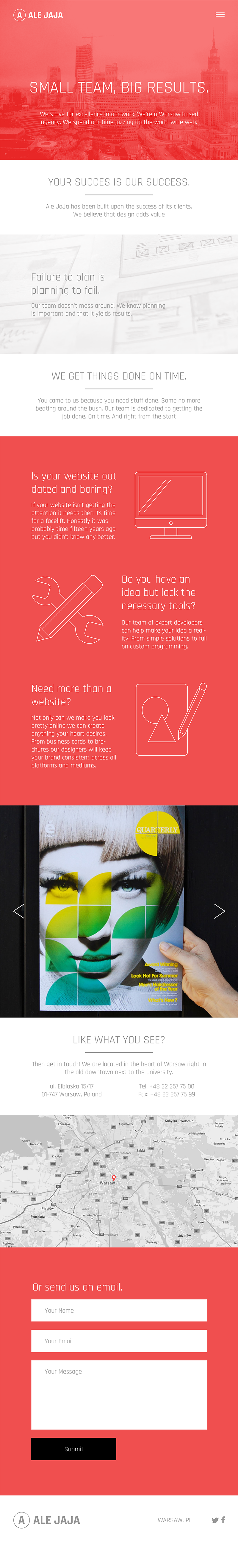 Free Single Page AI Website Template Bypeople