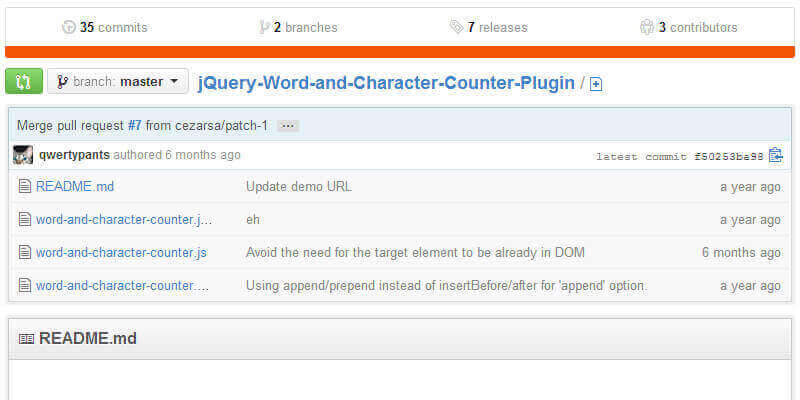 jQuery Character Counter Plugins
