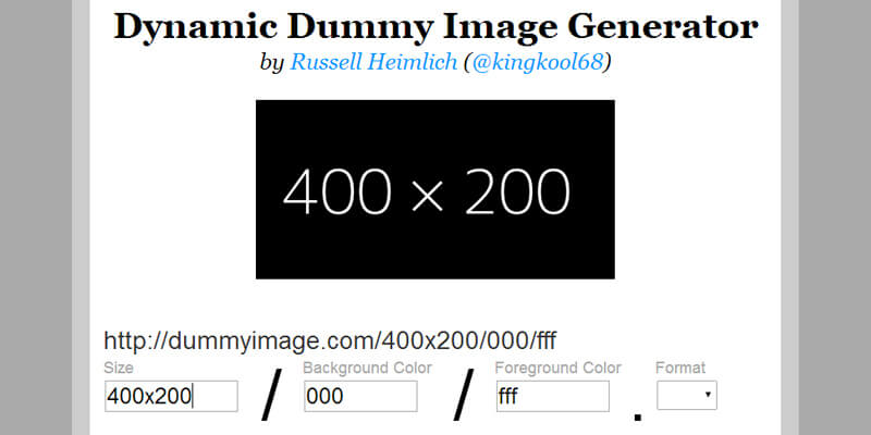 Dynamic Dummy Image Generator Bypeople