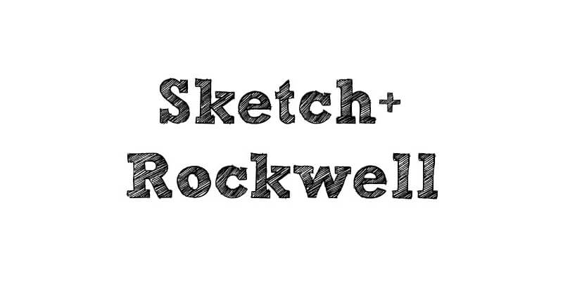 Sketch Rockwell Regular  Download For Free View Sample Text Rating And  More On FontsgeekCom