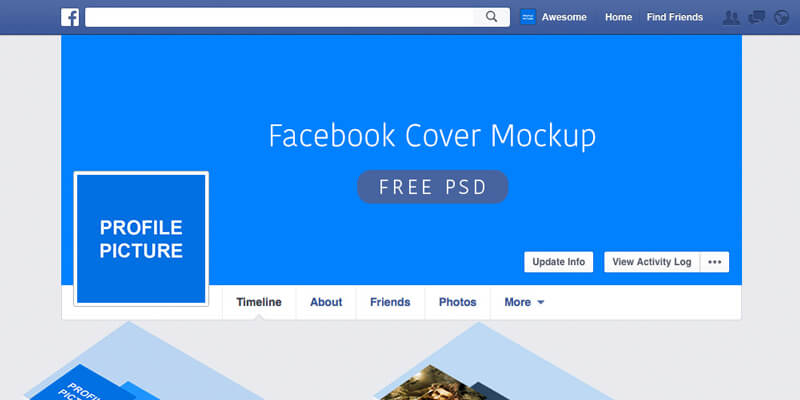 Download Facebook PSD Cover Mockup - ByPeople