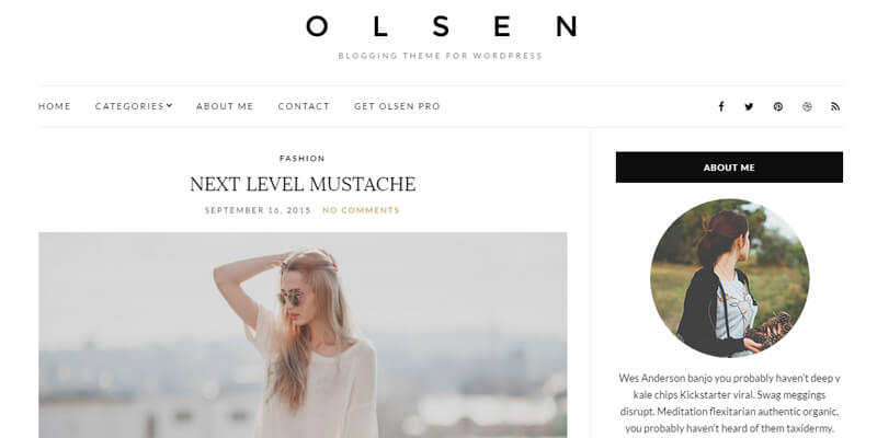 Olsen Light: Lifestyle WordPress Theme - ByPeople - 800 x 400 jpeg 90kB