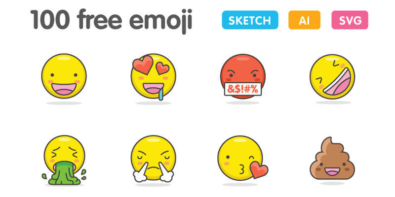 Download Cute Emoji: 100 Free Emoji Pack - ByPeople