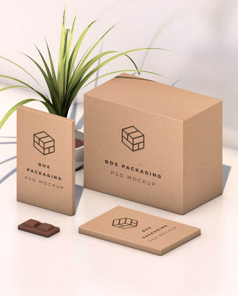 Download Isometric Box Mockup (PSD) | Bypeople