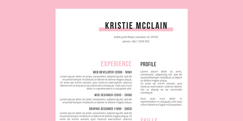 Crisp & Clean: Elegant Resume Template | Bypeople