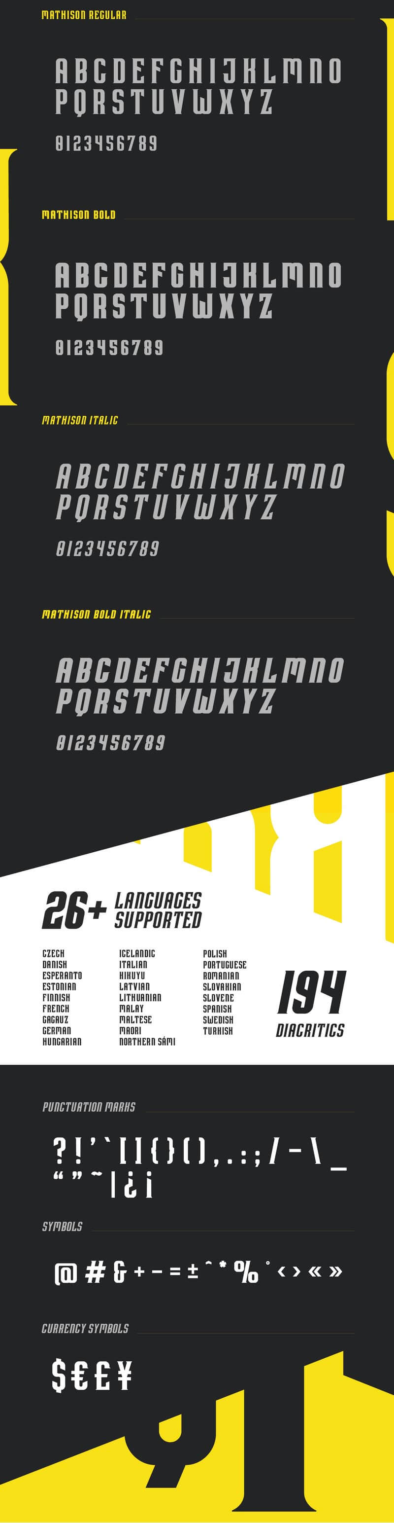 Mathison: Oblique Typeface (OTF) | Bypeople