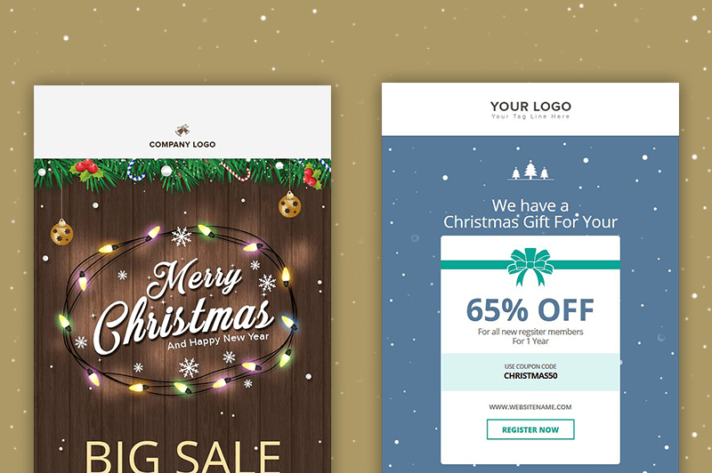 19 Christmas Email Templates Newsletter Templates Litmus Tested Mailchimp Ready Bypeople