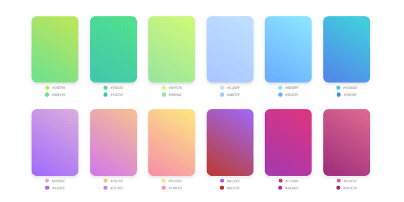 CSS Gradient Collection | Bypeople