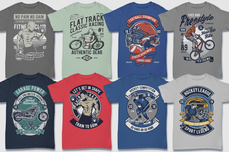 Vol.2: 100 Retro/Vintage Vector T-Shirt Designs – PNG, CDR, EPS, AI, PSD &  SVG Files