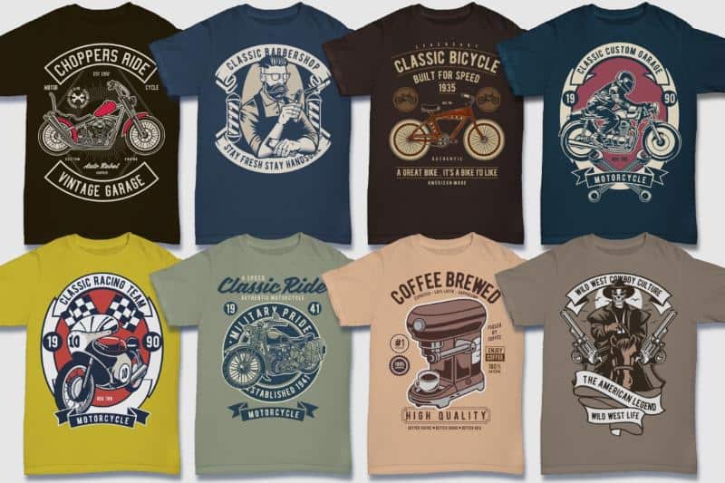 600 Custom T-Shirt Designs Megabundle – Ai, EPS & SVG Vector Files ...