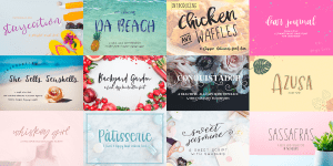 130+ Hand-Lettering Fonts Bundle – OTF, TTF & Web Font Files! | Bypeople