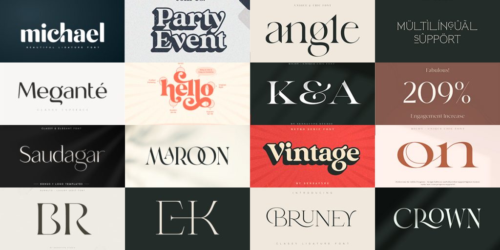 18+ Modern Font Families Pack for Desktop & Web – Serifs, Sans-Serif ...