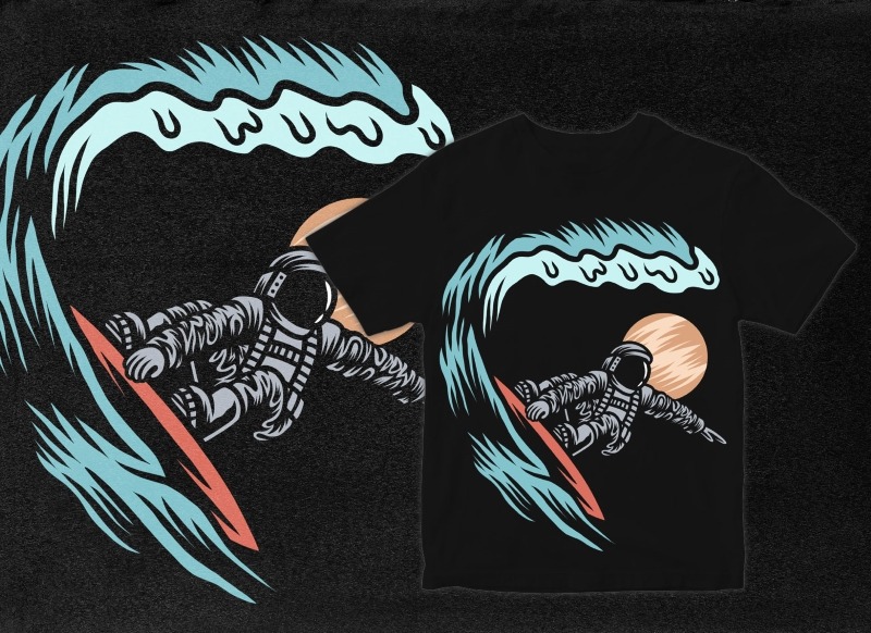 Vector T-Shirt Designs Pack – Astronauts, Mythology, Animals & More