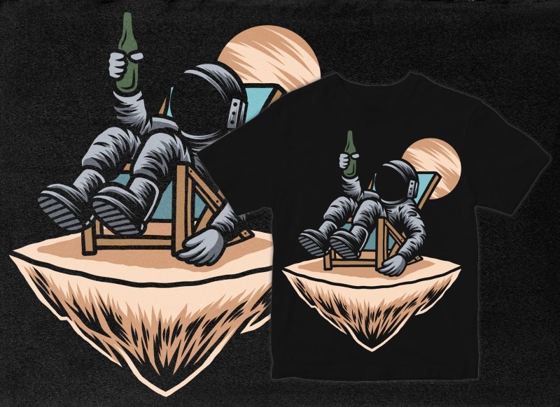 Vector T-Shirt Designs Pack – Astronauts, Mythology, Animals & More