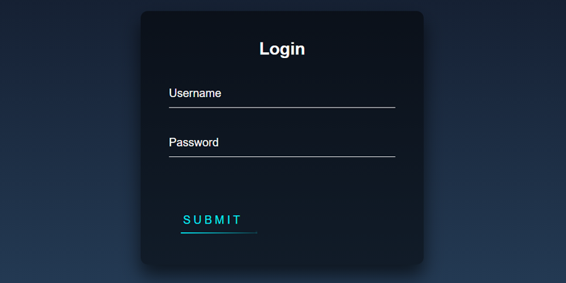 Login Form – Floating Placeholder & Light Button | Bypeople