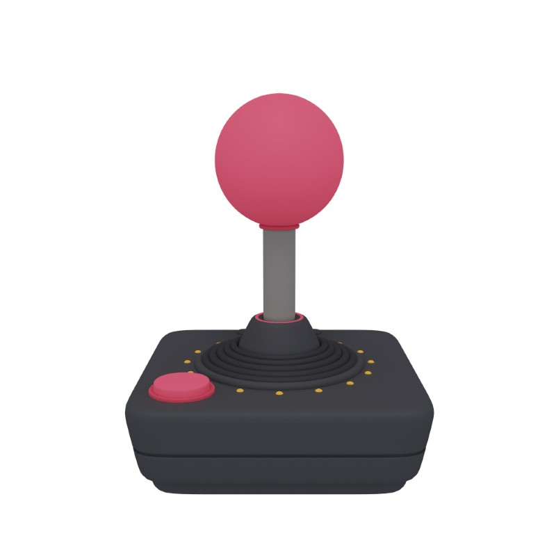 3d icon design of a hand held controller