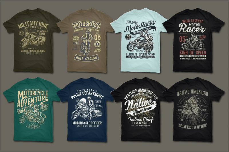 500 Vector T-Shirt Designs Bundle, Editable Texts & Print Ready Files, Deals ByPeople