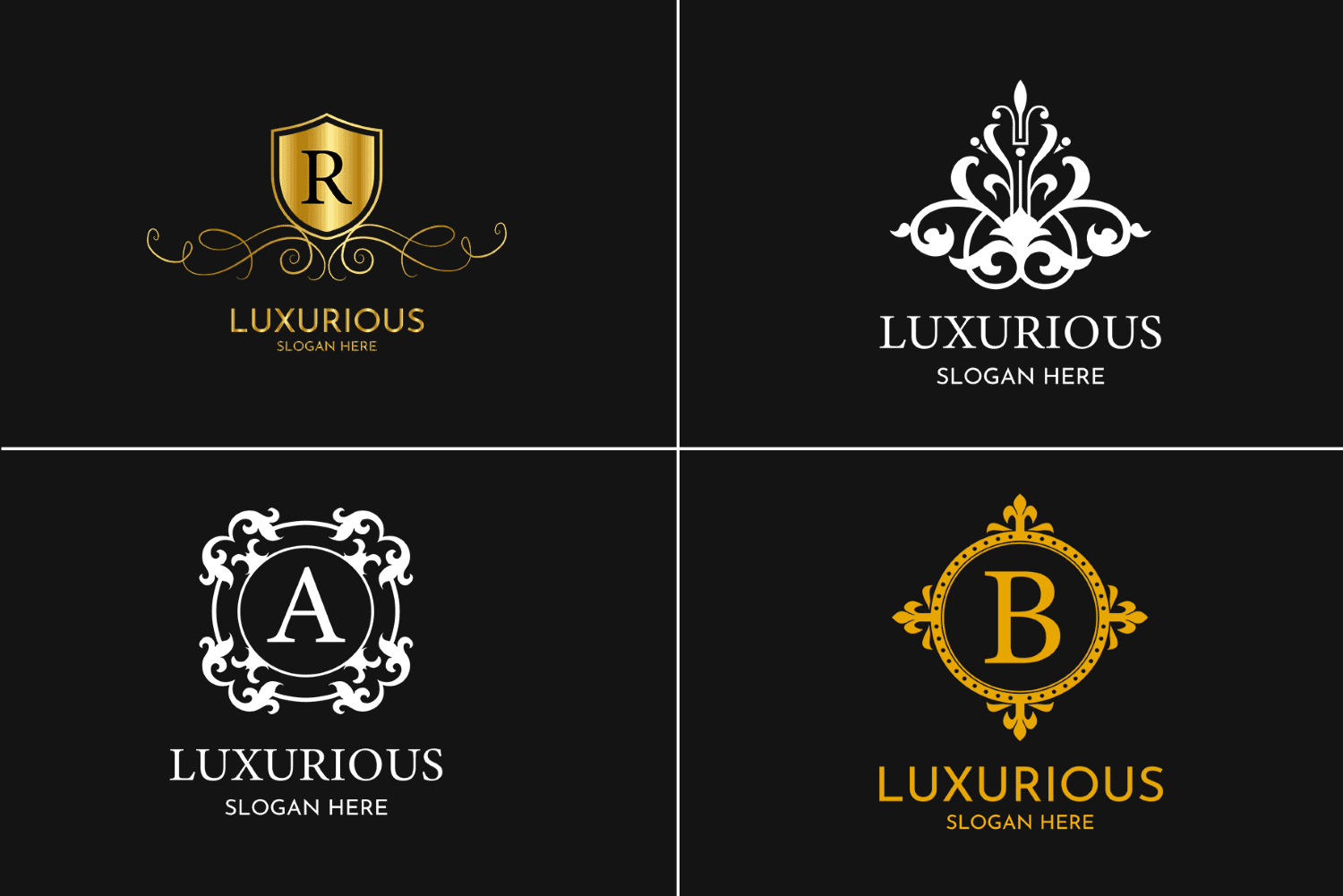 Modern Luxury Logo Templates Pack - Ornamental, Label & Stamped Logo  Templates, Deals ByPeople