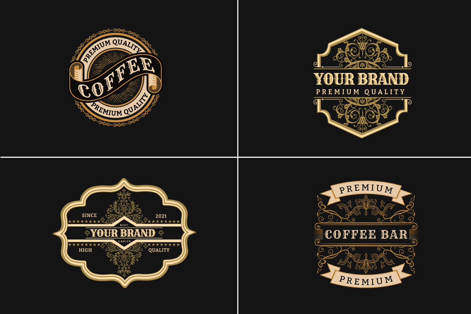 Modern Luxury Logo Templates Pack - Ornamental, Label & Stamped Logo  Templates, Deals ByPeople