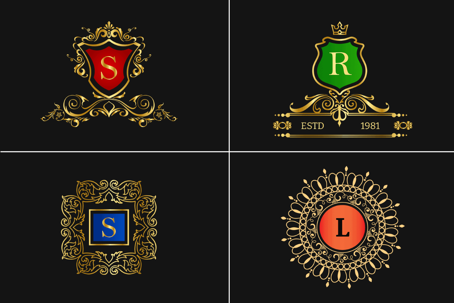 Modern Luxury Logo Templates Pack - Ornamental, Label & Stamped Logo  Templates, Deals ByPeople