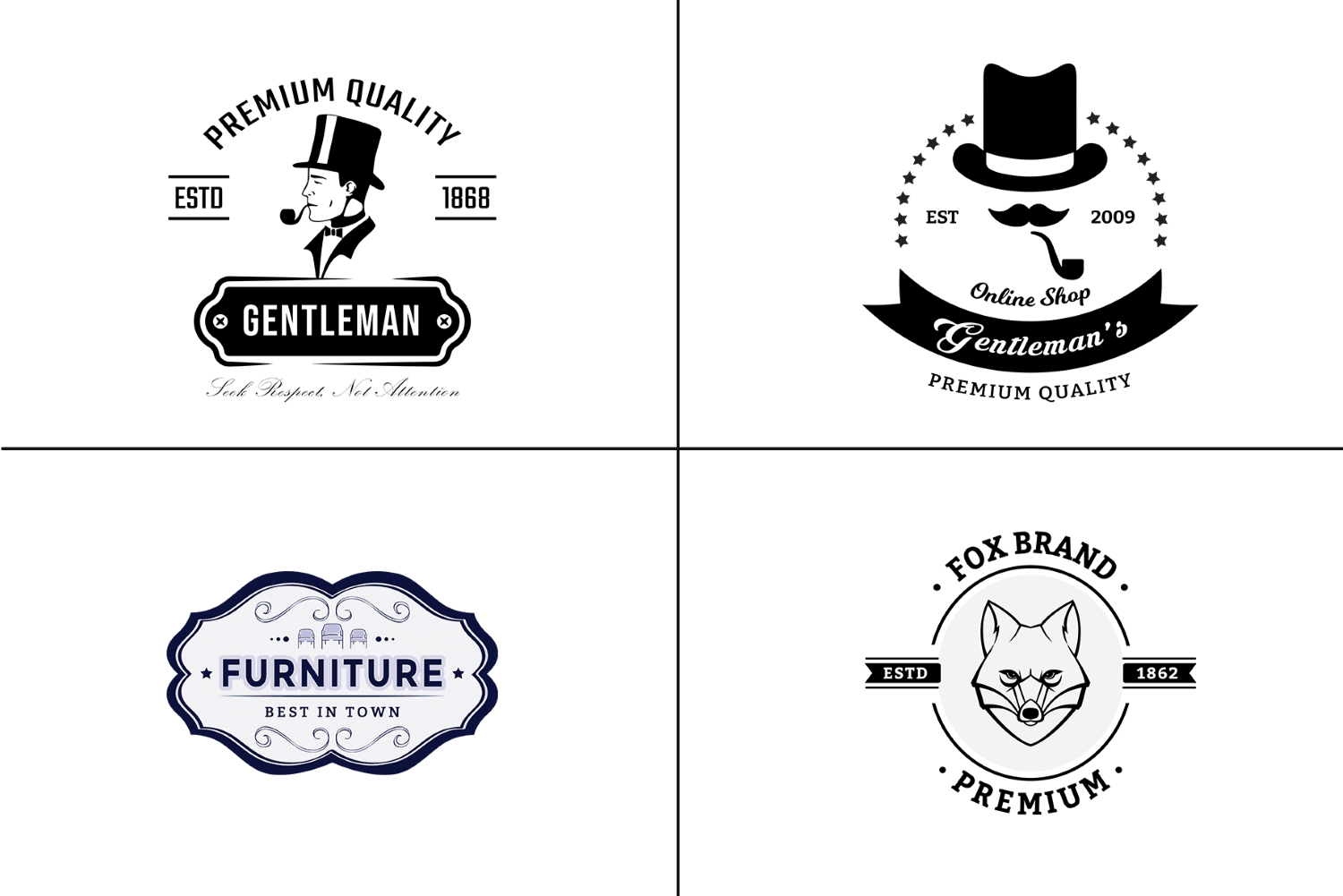 Modern Luxury Logo Templates Pack - Ornamental, Label & Stamped Logo  Templates, Deals ByPeople