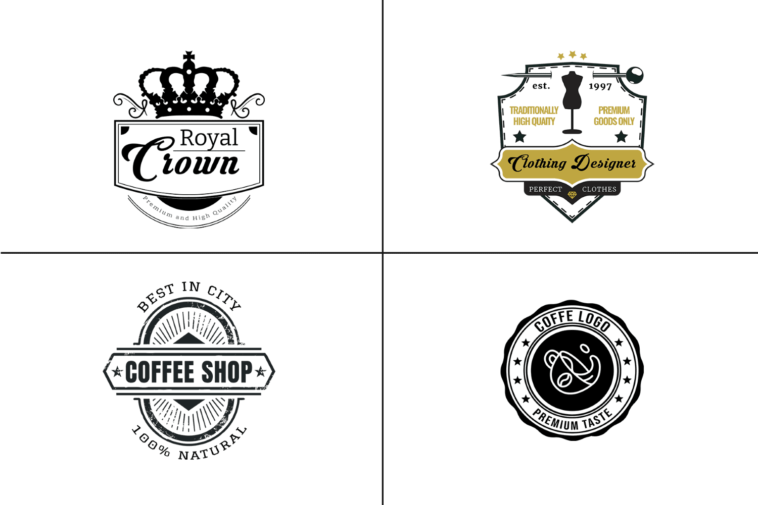 Modern Luxury Logo Templates Pack - Ornamental, Label & Stamped Logo  Templates, Deals ByPeople